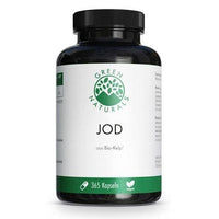 GREEN NATURALS Iodine from Organic Kelp 200 µg Capsules UK