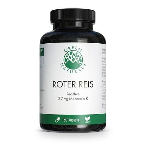 GREEN NATURALS red rice monacolin K vegan capsules UK