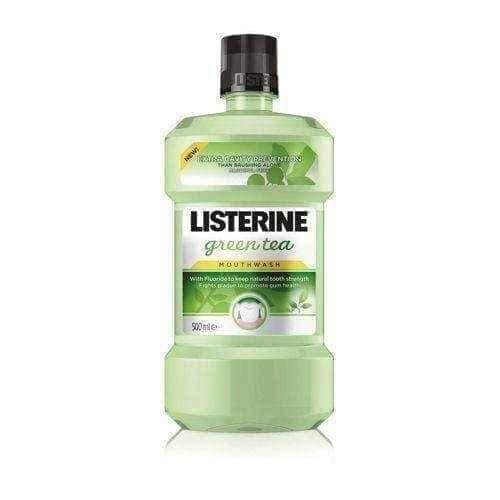 Green Tea liquid Listerine mouthwash 500ml UK