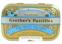 Grether's Pastilles throat lozenges taste of blackcurrant 60g UK