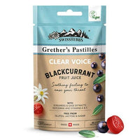 GRETHERS SWISSHERBS Clear Voice blackcurrant Pastilles UK