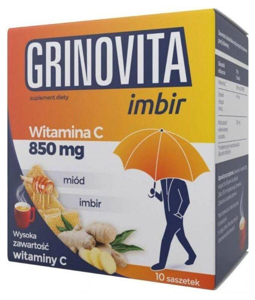 Grinovita ginger 10 sachets UK