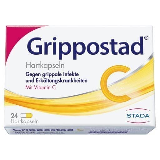 GRIPPOSTAD C hard capsules 24 pc chlorphenamine maleate, Paracetamol, caffeine UK