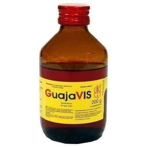 GUAJAVIS syrup 200g cough expectorant 6+ excessive mucus UK
