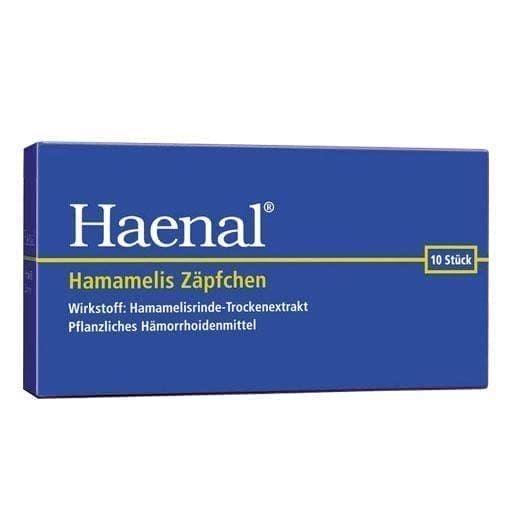 HAENAL witch hazel suppositories, hemorrhoids natural remedies UK