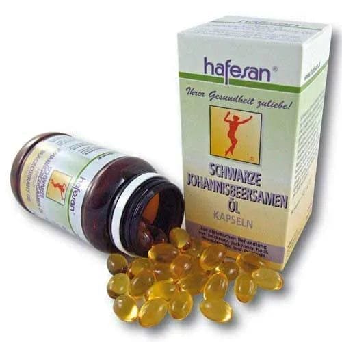 HAFESAN black currant seed oil 500 mg capsules UK