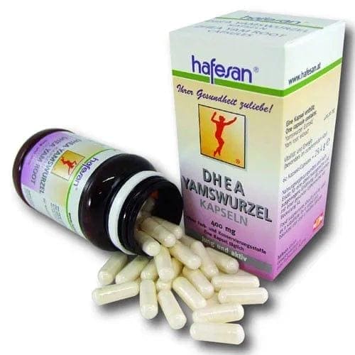 HAFESAN DHEA yam root capsules, diosgenin, stay young for longer UK