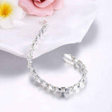 Hakbaho Jewelry Sterling Silver Sleek Venetian Link Design Bracelet UK
