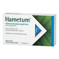 HAMETUM hemorrhoid suppositories 400 mg 10 pc UK