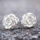 Handcrafted Silver 'Precious Gardenia' Earrings (Peru) UK