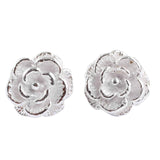 Handcrafted Silver 'Precious Gardenia' Earrings (Peru) UK