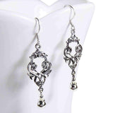 Handmade Exquisite Celtic Knots Ball Drop Sterling Silver Earrings (Thailand) UK