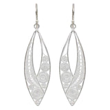 Handmade Sterling Silver Tendrils Dangling Style Earrings UK