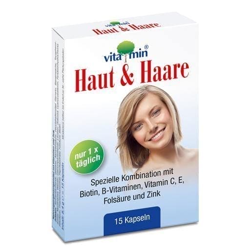 HAUT + HAARE VITAMIN Natur Pharma capsules 15 pc UK