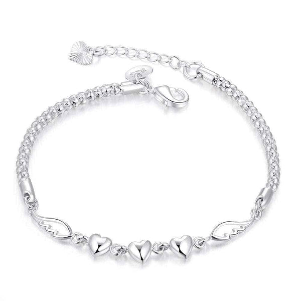 Heart chain bracelet UK