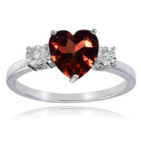 Heart diamond engagement ring UK