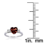 Heart diamond engagement ring UK