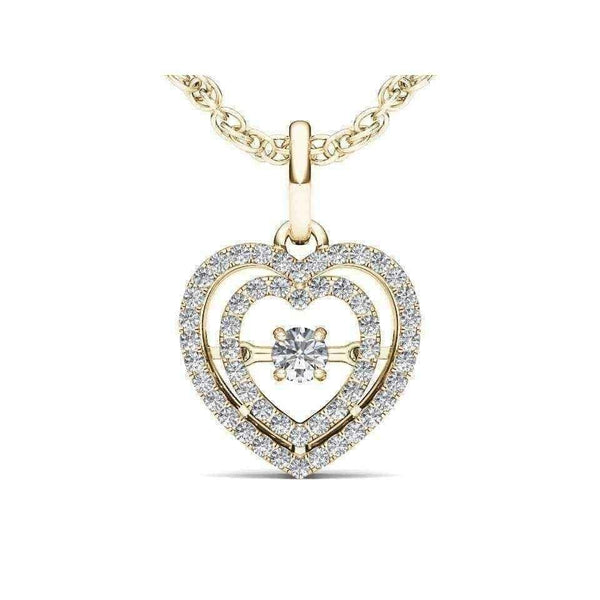 Heartbeat necklace gold UK