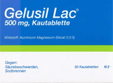 Heartburn, acid regurgitation, duodenal ulcer, GELUSIL LAC chewable tablets UK