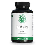 helps prevent fat accumulation (fatty liver) Choline 600mg high dose vegan