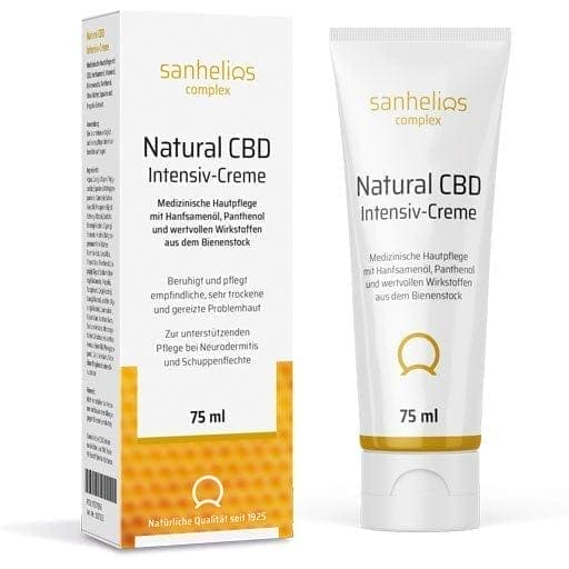 Hemp seed oil, panthenol, SANHELIOS Natural CBD Intensive Cream UK