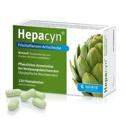 HEPACYN artichoke tab. 120 pcs bloating, flatulence UK