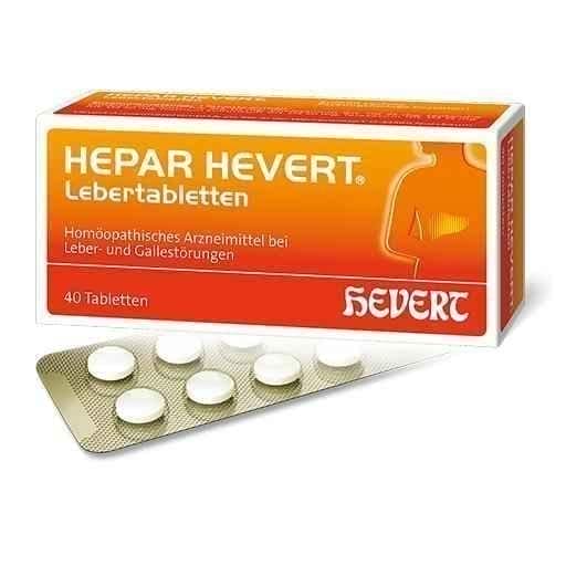 HEPAR HEVERT liver tablets 40 pc UK