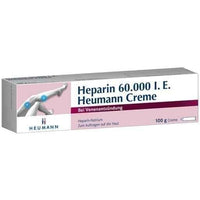 HEPARIN 60,000 IU Heumann cream, superficial phlebitis UK