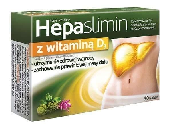 Hepaslimin with vitamin D3, L-ornithine, L-aspartate UK