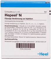 HEPEEL HEEL N ampoules, acute liver dysfunction UK