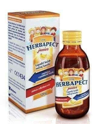 Herbapect Junior syrup with banana flavor 120g UK