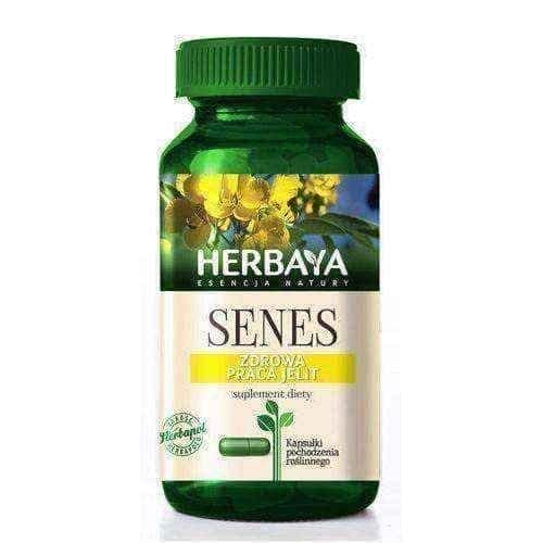 HERBAYA Senna normal bowel movements x 60 Capsules UK