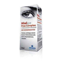 Hialeye Free Complex eye drops without preservatives 10ml, preservative free eye drops UK