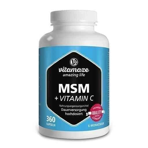 HIGH DOSE MSM + Vitamin C capsules 360 pcs UK