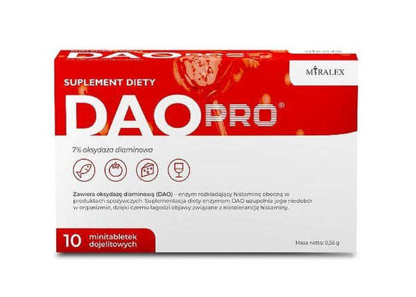 Histamine intolerance, DAOPro 10 tablets UK