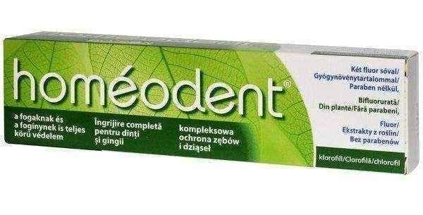 HOMEODENT Comprehensive protection of teeth and gums chlorophyll paste 75ml UK