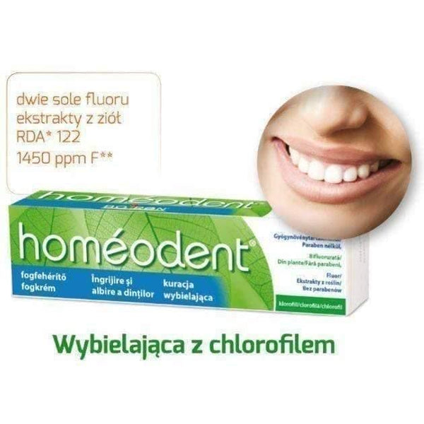 HOMEODENT Whitening toothpaste chlorophyll 75ml UK