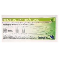 Homeopathic medicine for colds, PRESSELIN-Jekt cold ampoules UK