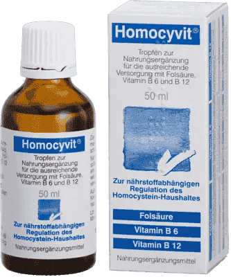 HOMOCYVIT, folic acid, vitamin B6 (pyridoxine), vitamin B 12 (cyanocobalamin) UK