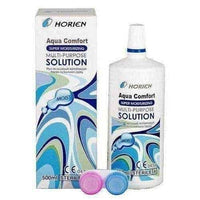 Horien Aqua Comfort Solution 500ml, contact lenses care UK