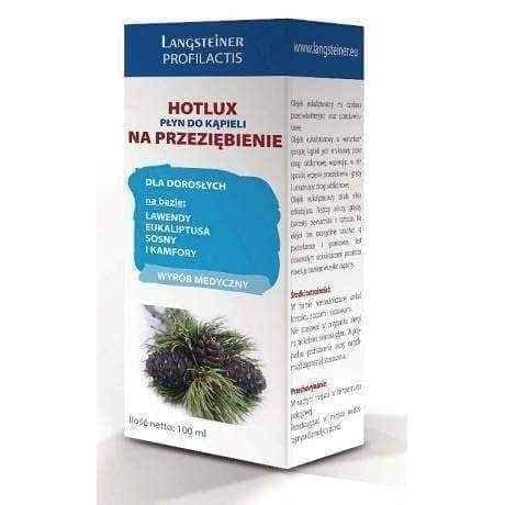 HOTLUX liquid bath for colds for adults 100ml, antibacterial UK