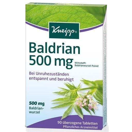 How to calm nerves, KNEIPP Valerian 500 UK