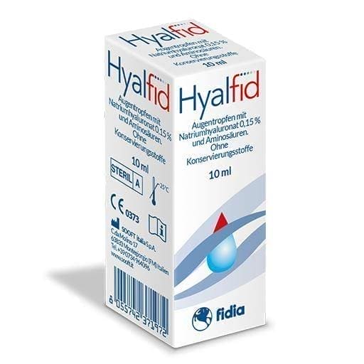 HYALFID sodium hyaluronate eye drops, amino acids UK