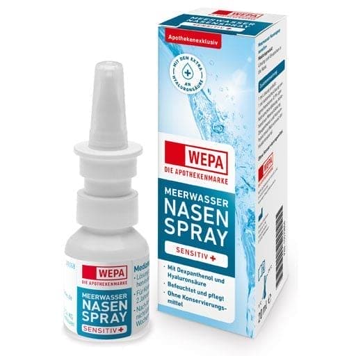 hyaluronic acid, seawater nasal spray sensitive+ UK