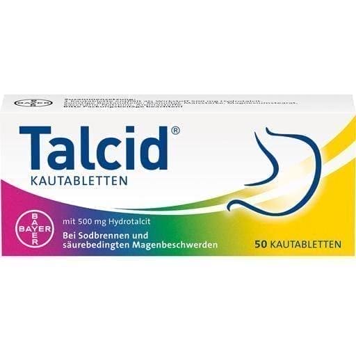 Hydrotalcite TALCID chewable tablets 50 pc stomach complaints UK