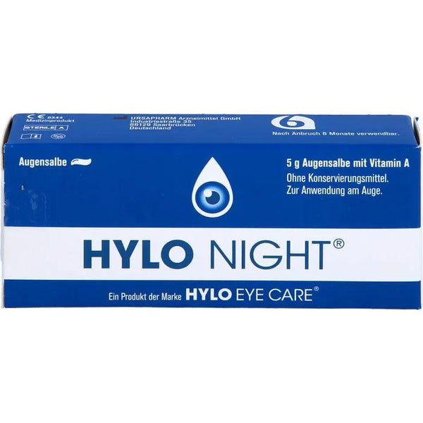 HYLO NIGHT eye ointment preservative free, how to use UK