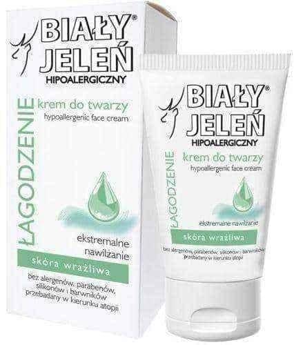 Hypoallergenic face cream BIAŁY JELEŃ 100ml UK