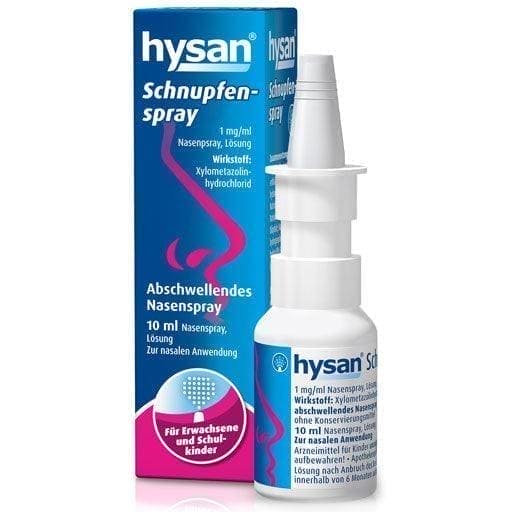 HYSAN cold spray xylometazoline hydrochloride UK
