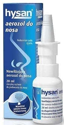 HYSAN nasal spray care 10ml, sodium hyaluronate, 2% dexpanthenol UK
