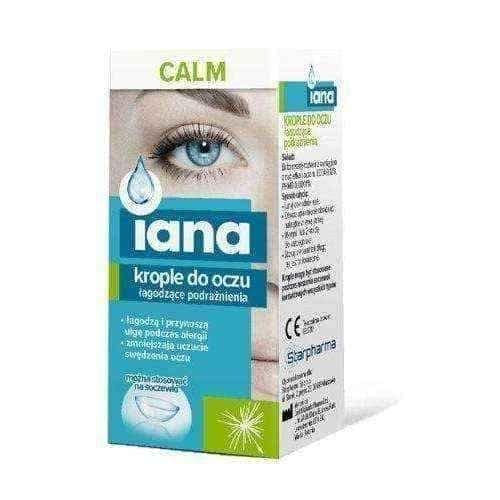 Iana Calm Irritating Eye Drops 10ml, itchy eye drops UK
